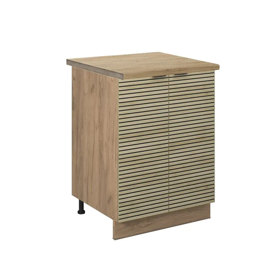 Vicco Küchenunterschrank Fame-Line Eiche mit Arbeitsplatte, Breite: 60 cm - Bild 3