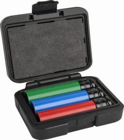 Stier Kraft-Steckschlüssel-Satz Profi+ extra lang 1/2 Zoll SW 17/19/21 mm in Multicolor - Bild 1