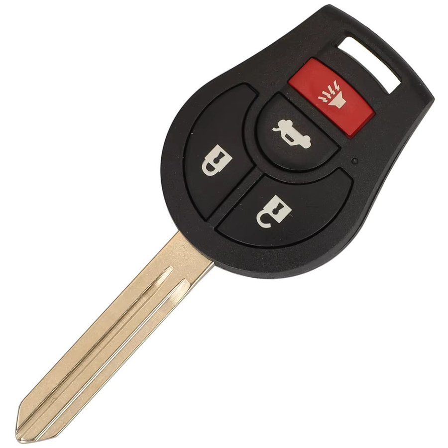 Jingyuqin Remote Smart Car Key für Nissan Rouge Armada Maxima Sentra, Schwarz, 2/315/433MHz, ID46 Chip - Bild 3