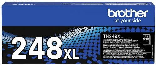 Original Brother Toner TN-248XLBK Schwarz für Laserprinter mit 3000 Seiten Ergiebigkeit - Bild 1