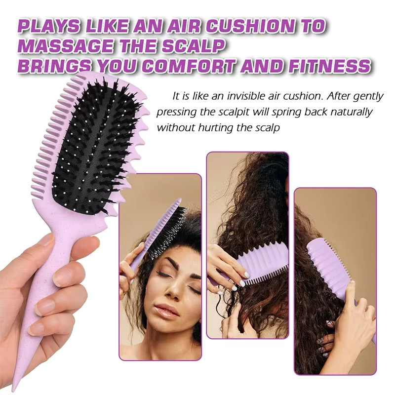 Curl Defining Brush Curl Hair Define Styling-Bürste, Damen, Lockiges Haar - Bild 3