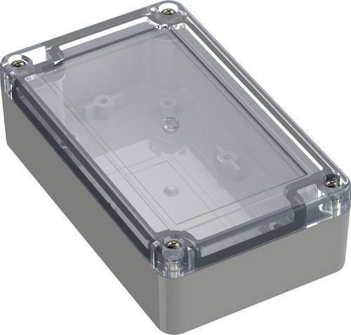 TRU COMPONENTS TC-10860704 Universal-Gehäuse aus ABS-PC in Lichtgrau, B/T/H: 12,5 x 7,5 x 3,72 cm - Bild 1
