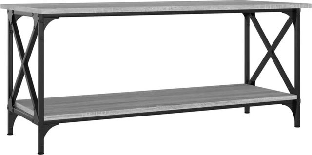 vidaXL Couchtisch in Grau Sonoma aus Holzwerkstoff und Eisen, B/T/H: 100 x 45 x 45 cm - Bild 1