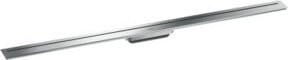 Hansgrohe Duschrinne Drain FM-Set aus Edelstahl in Mattweiß und Silber, frei im Raum stehend, Breite: 120 cm - Bild 1