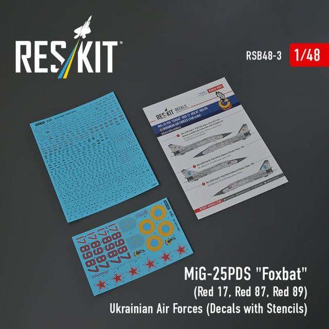 ResKit Models MiG-25PDS Foxbat Ukrainian Air Forces, Modellbau, 1:48 - Bild 1