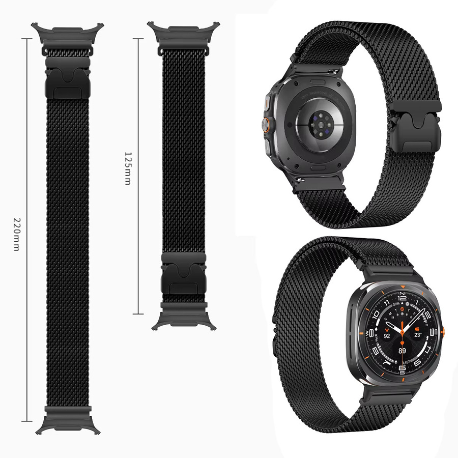 CHIICSMART Uhrenarmband Edelstahl, Silber, Magnetisch, Unisex - Bild 4