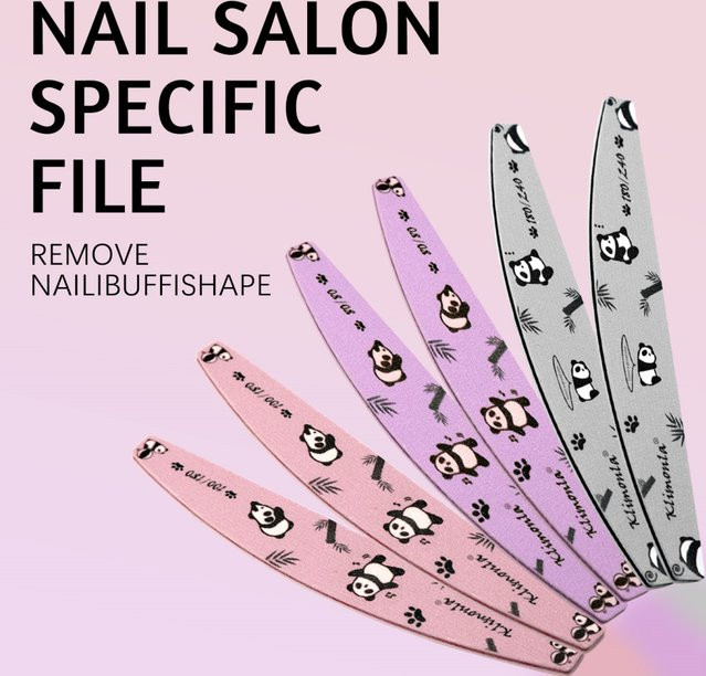 klimonla Panda-Nagelfeilen, 80-240 Körnung, Unisex - Bild 1