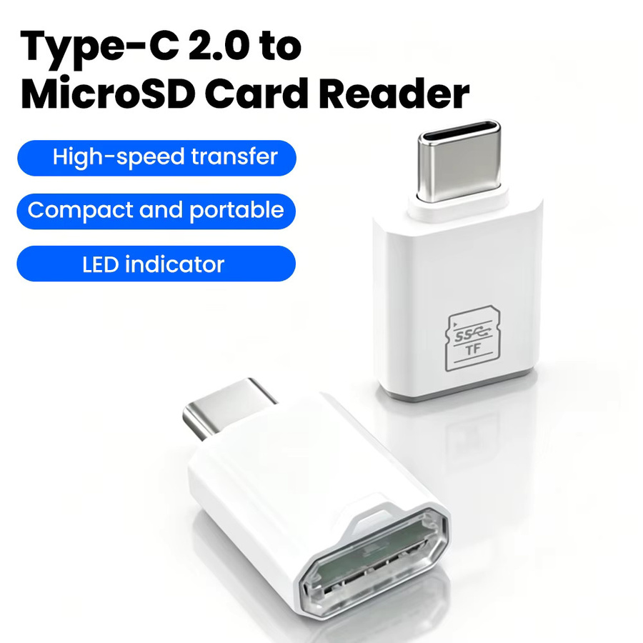 Elough USB-C Mini-Kartenleser zu TF-Adapter für Micro-SD-Speicherkarten in Rot - Bild 7