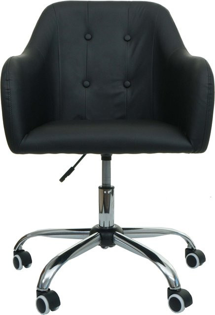MCW Bürostuhl L92 Drehstuhl mit Armlehnen aus Kunstleder Schwarz B/T/H: 62 x 57 x 120 cm - Bild 1