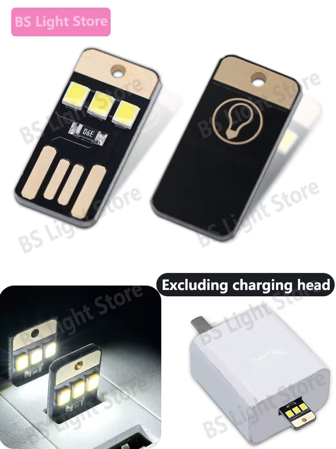 20er-Pack LED USB Buchlicht in Schwarz als Mini-Nachtbeleuchtung für das Lesen mit 0,2 W und 2835 SMD Technologie - Bild 7