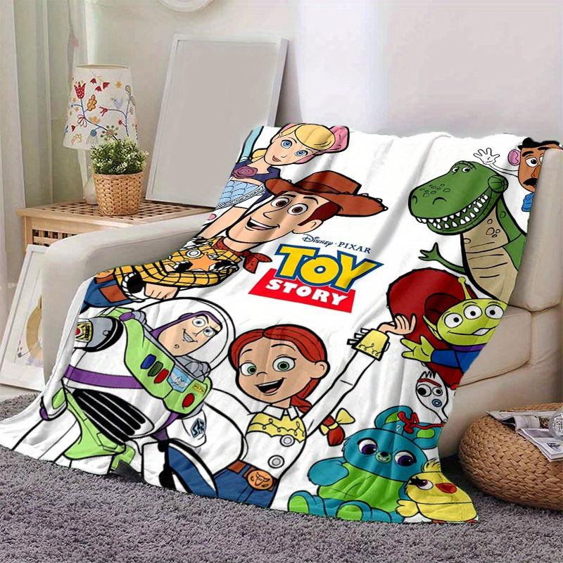 Toy Story Charaktere Plüsch-Kuscheldecke aus Flanell, Mehrfarbig, B/B: 150 x 200 cm - Bild 2