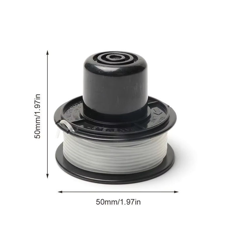 Shunmaii Spule und Kappe Combo für Black+Decker mit 6,1 m Trimmer Line und Feder in Schwarz - Bild 6