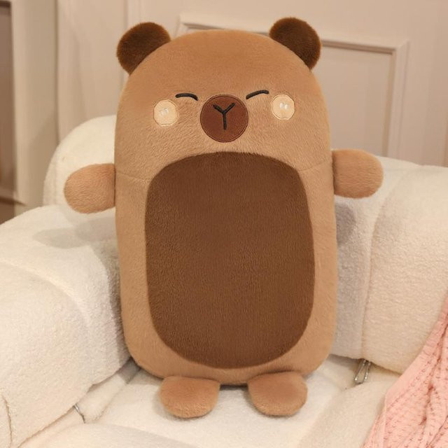 Yiran toy Cartoon-Tier-Plüschkissen, Katze Capybara Robbe Schwein Pinguin, ab 14 Jahren - Bild 1