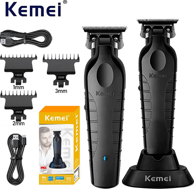 Kemei KM-2299 Haarschneidemaschine für Herren, Schwarz - Bild 1