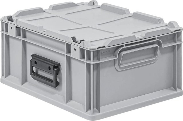PROREGAL Eurobox Nextgen Transportbox Grau, 16 Liter, H x B x T: 18,5 x 30 x 40 cm - Bild 1