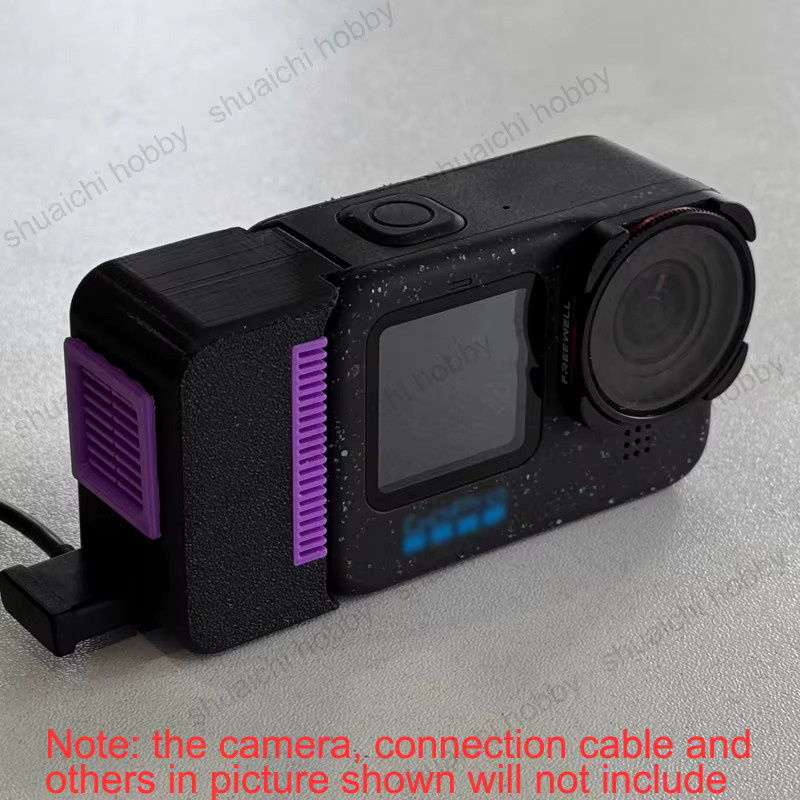 GoPro Kühler Lüfter Wärmeableitung Modul 3D Gedruckte Äußere Shell für GoPro 9 10 11 12 13 Action Kamera - Bild 2