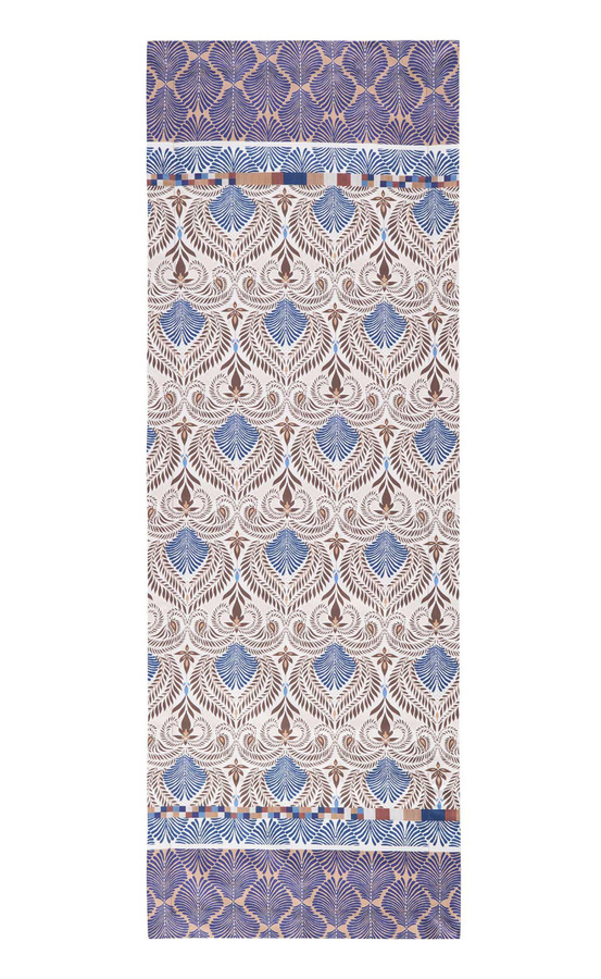Bassetti Tischläufer Twill NAIROBI in Caffe mit floralem Muster aus Baumwolle - Bild 1