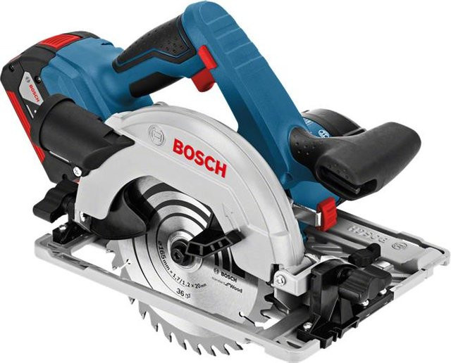 Bosch Professional Akku-Handkreissäge GKS 18V-57 G Solo in Blau, 18 V, mit 165 mm Sägeblatt - Bild 5