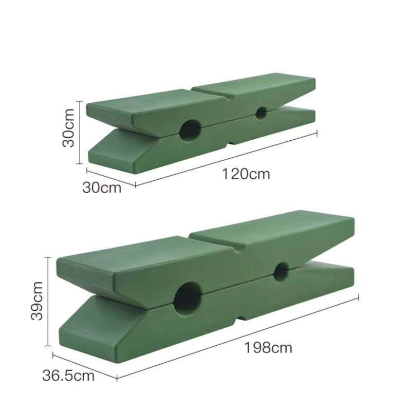 UOSU Nordic Hocker im skandinavischen Design aus Stoff, Farben: Gelb und Grün - Bild 2