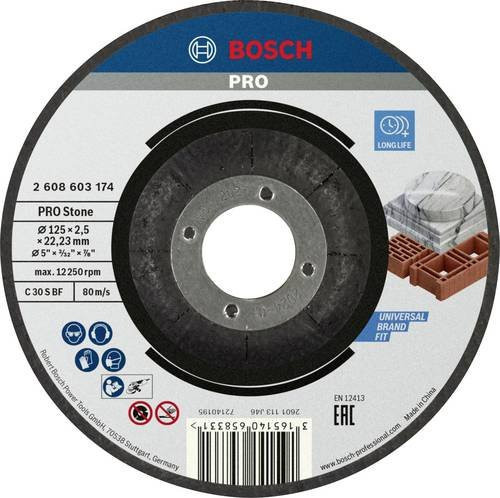 Bosch Trennscheibe gekröpft Standard für Stein, Durchmesser: 125 mm - Bild 1