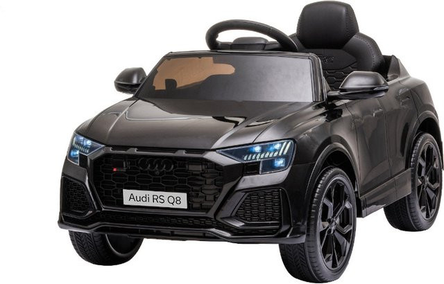 TPFLiving Audi RS Q8 Elektro-Kinderauto, schwarz, mit Ledersitz und Sicherheitsgurt - Bild 1