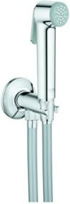 Grohe HB Tempesta Handbrause mit Trigger Spray und Absperrventil, Chrom, Länge: 1000 mm - Bild 1