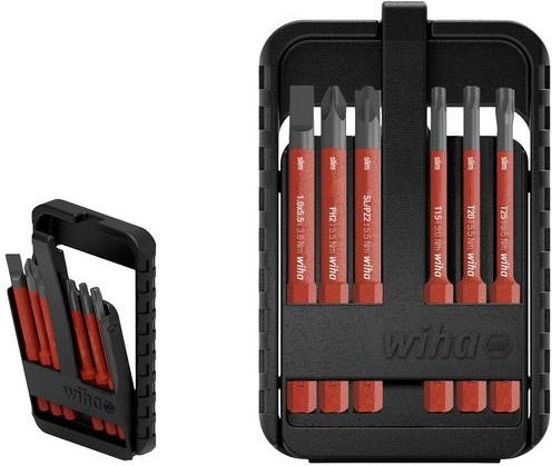 Wiha slimBit electric Bit-Set 6-teilig mit Schlitz, Phillips und Pozidriv - Bild 1
