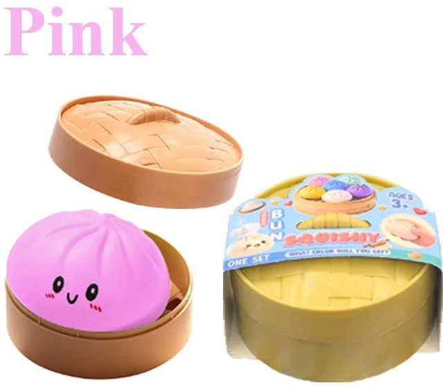 Topmix Flash-Dumpling Squishy-Spielzeug, langsamer Rückprall, weicher Quetsch-Stressball, Dekompressions-Fidget-Spielzeug, beige - Bild 1