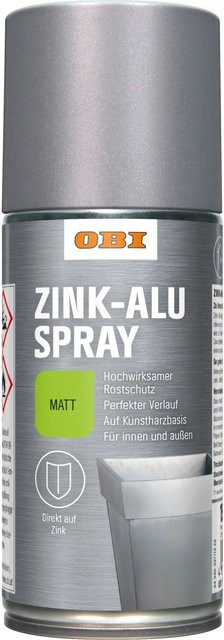 OBI Zink-Alu Spray Silbergrau matt 150 ml - Bild 1