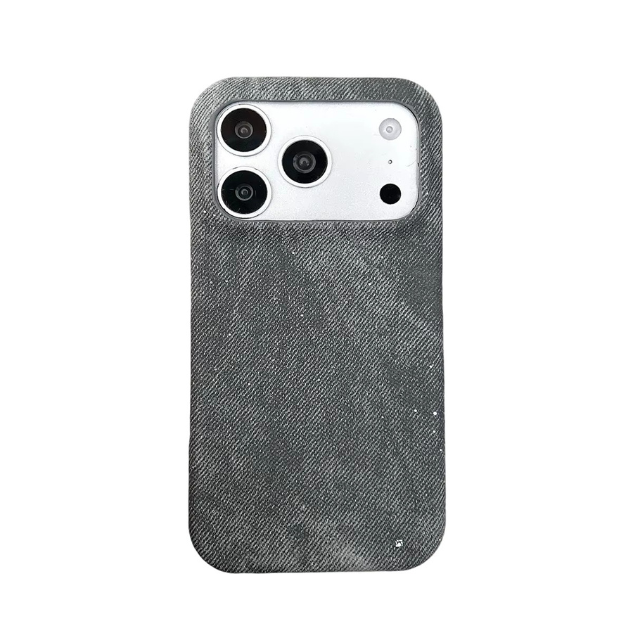 szHAIyu Handyhülle im Retro-Denim-Look mit Glitzer-Effekt und Lederrahmen für iPhone 16 15 14 13 12 Pro Max in Pink - Bild 3