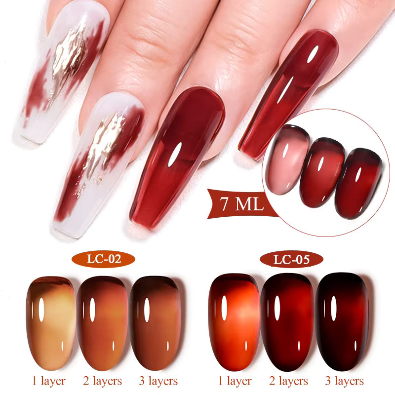 LILYCUTE Nagellack, Braun, Glänzend, 7 ml - Bild 3
