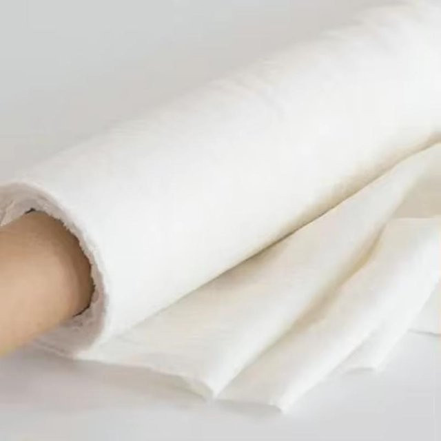 YT Daily Necessities Tischdecke aus 100% reinem Leinen, einfarbig in Elfenbein, B/T: 135 x 220 cm - Bild 1