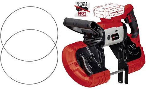 Einhell Power X-Change Akku-Bandsäge TE-MB 18/127 Li-Solo in Rot/Schwarz mit 18V und einer maximalen Schnitttiefe von 115 mm - Bild 3