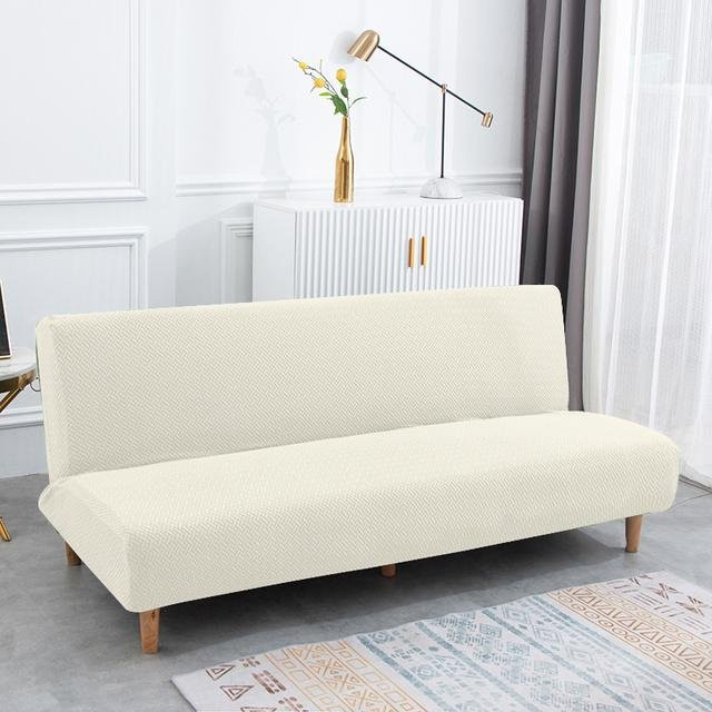 Yiran Furniture Jacquard Sofa-Schonbezug aus Stretch-Polyester, beige, Größe L - Bild 1