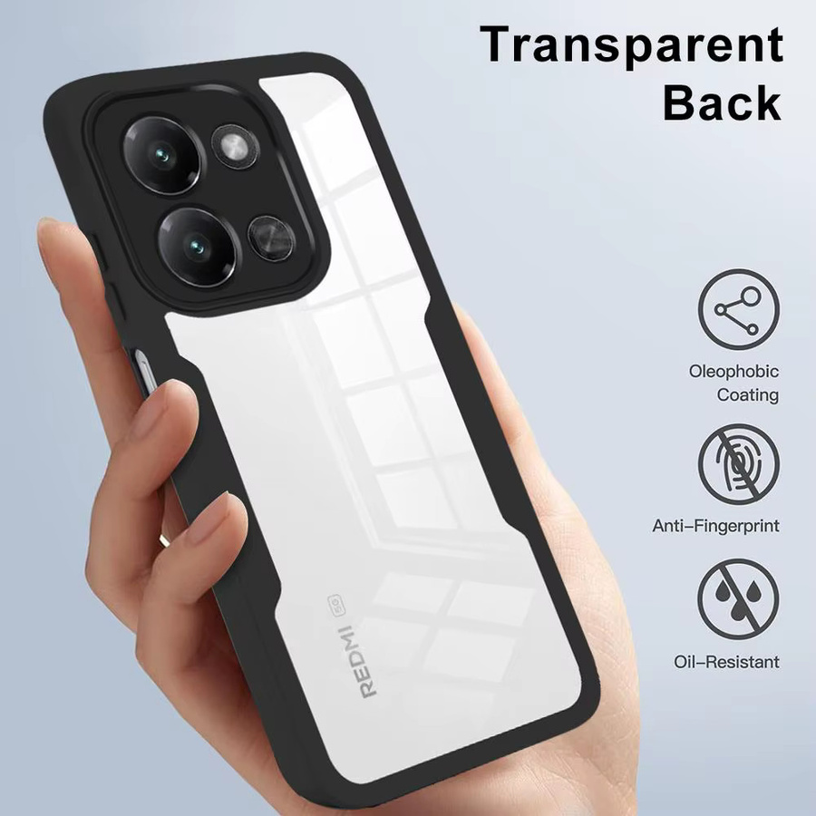 Stoßfeste 360 Grad Schutzhülle mit integriertem Displayschutz für Xiaomi Redmi 15 15C 15A 13 13C 12 A5 169 171 173 4G 5G in Schwarz - Bild 4