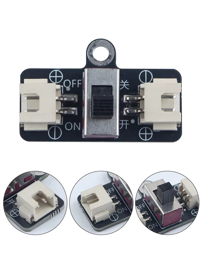 Bambu Lab Cyberbrick Switch Kit XH2.54-2Pin Netzschalterplatine und Schaltmodul in Schwarz für 3D-Drucker - Bild 3