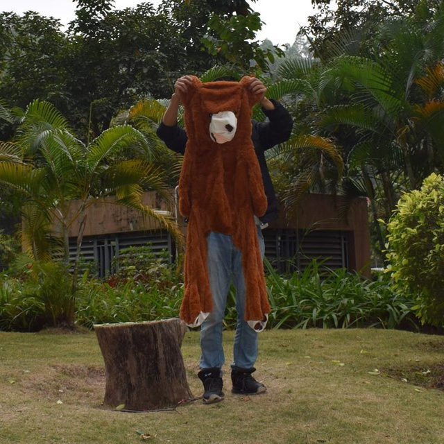 Binchi Keji Travel Riesen-Teddybär Plüschtier, braun, 130cm, ab 14 Jahren - Bild 1