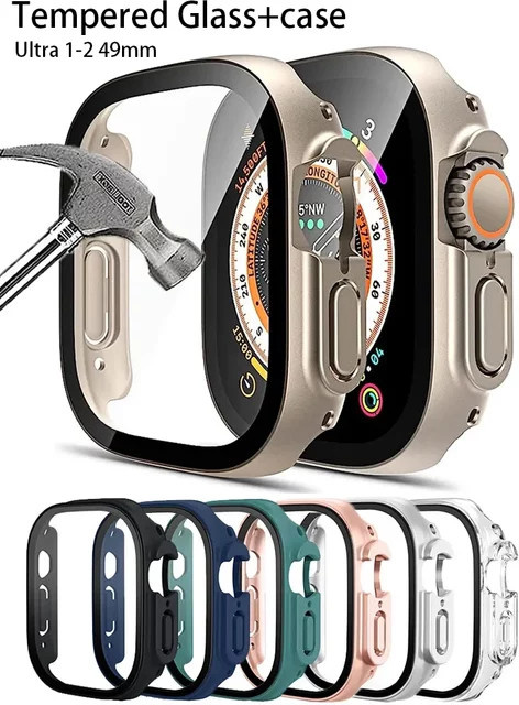 Smartwatch-Zubehör PC Bumper, Displayschutzfolie, Schwarz, Unisex - Bild 1