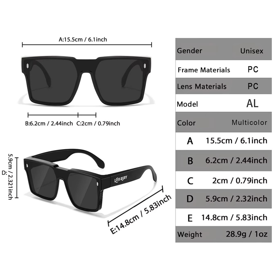 TAMWY Sonnenbrille, quadratisch, Vollrand, Kunststoff, Herren - Bild 2
