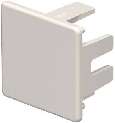 OBO Bettermann Endstück, Farbe: Weiß, B/H: 3 x 3 cm, 10 Stück - Bild 1