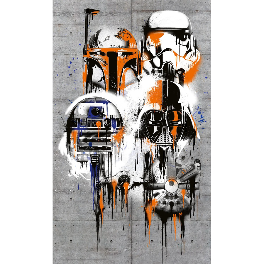 Komar Fototapete Vlies Star Wars Celebrate The Galaxy Multicolor B: 120 cm, H: 200 cm - Bild 2
