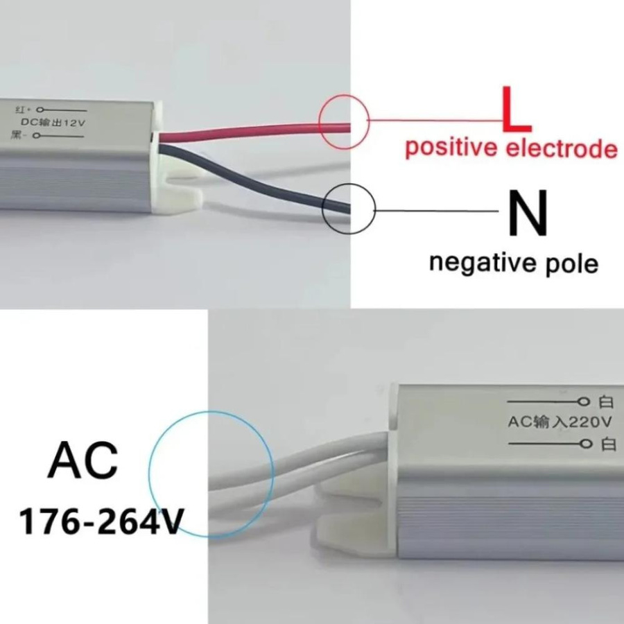 Ultradünnes LED-Schaltnetzteil als LED-Treiber für LED-Streifen mit Aluminiumgehäuse, 24V, AC 220V - Bild 3