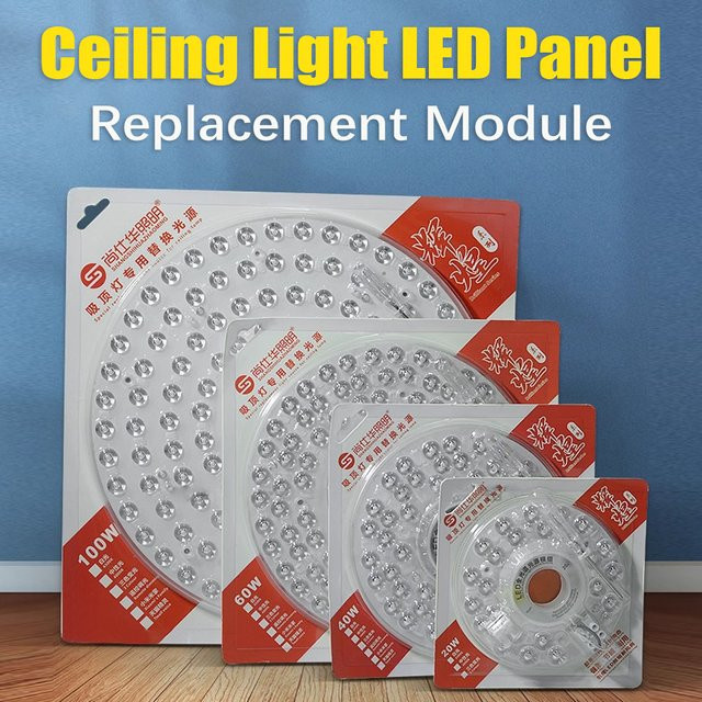 ZGREDED LED-Panel Ersatzmodul für Deckenleuchten, rund, weiß, 220V - Bild 1