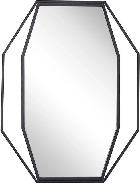 Beliani Wandspiegel NIRE im Industrial Design, Graphitgrau, B: 60 cm, H: 80 cm, T: 3 cm - Bild 1