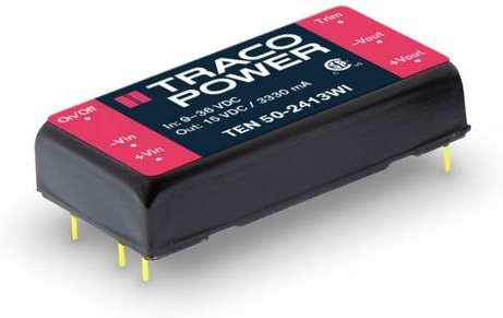 TracoPower TEN 50-2413WI DC/DC-Wandler Print 24 V/DC auf 15 V/DC 3.33A 50W Schwarz - Bild 1
