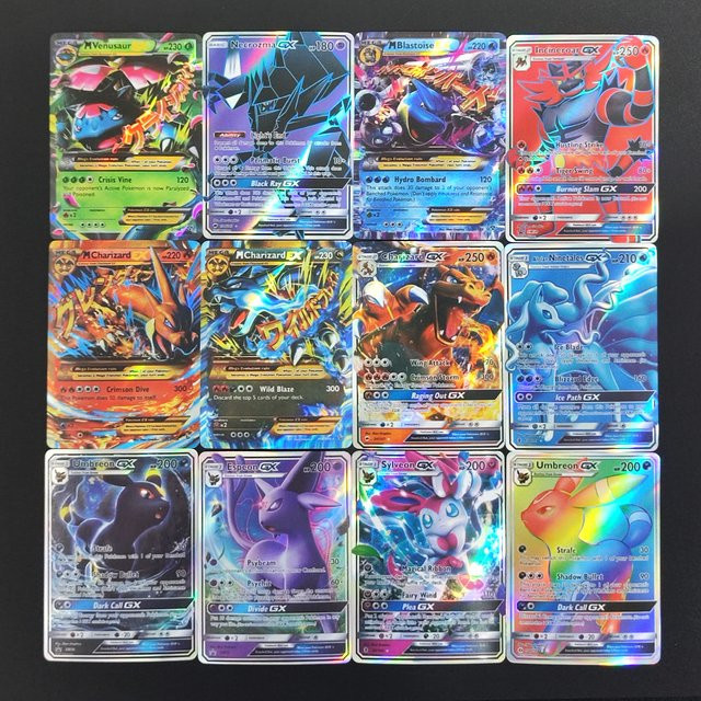 FUNISM Pokémon Sammelkarten, 100 Stück/Box, Set / Bundle - Bild 1