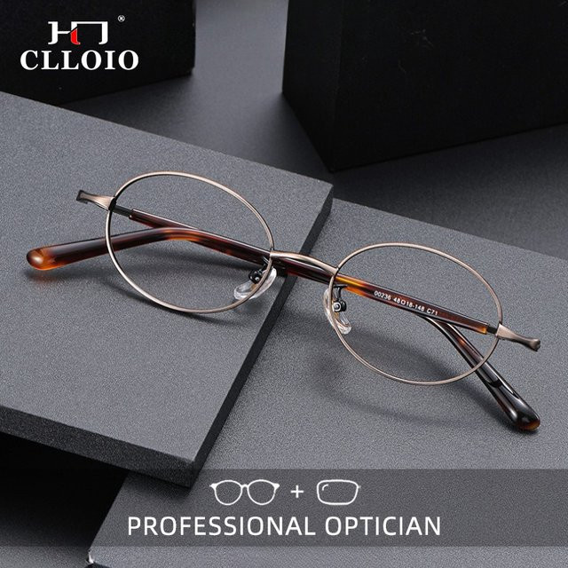 CLLOIO Lesebrille, oval, Titan, Vollrand - Bild 1