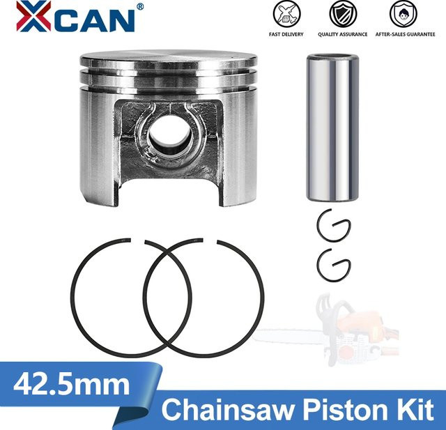 XCAN Kolbenbolzen-Ring-Set für Stihl MS250 MS210 MS230 MS230C Kettensägen-Ersatzteile in Silber, 42,5 mm - Bild 1