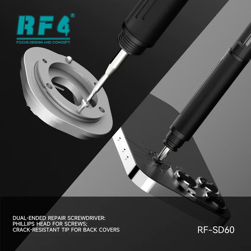 RF4 RF-SD60 Multifunktionales 6-in-1 Schraubendreher-Set aus Aluminium-Kupferlegierung für Mobiltelefone - Bild 4