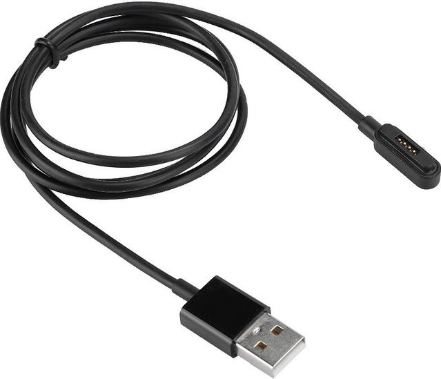 Asus Smartwatch Ladegerät, Magnetisches Lade-Datenkabel, Schwarz, 1m - Bild 1